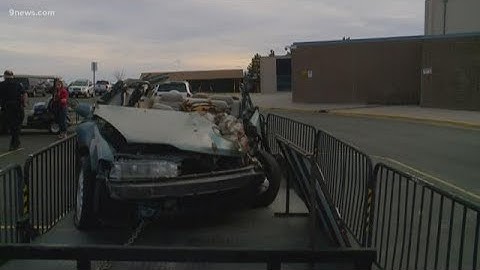 Colorado High School creates mock car crash to teach important lesson