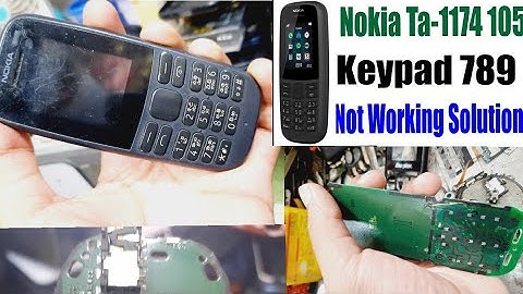 Nokia TA- 1174 keypad solution |  Number 7,8,9  key not working