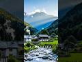🏕️BEAUTIFUL NATURE of PEACEFUL GREEN VILLAGE #nature #peaceful #village #greenvillage #shorts #viral