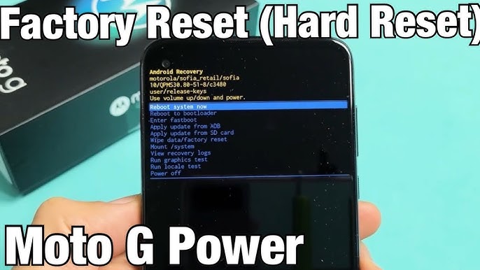 Moto G4: How to do a Factory Reset 