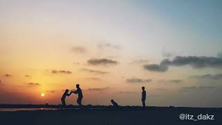 Sunset timeplase- A walk on the beachside