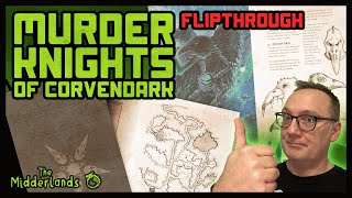Murder Knights of Corvendark - softcover unboxing and flipthrough