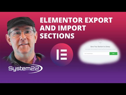 Elementor Export And