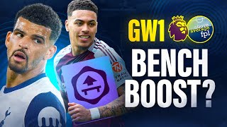 🔥 FPL Gameweek 1 BENCH BOOST...Crazy or Genius? 🤪🧠