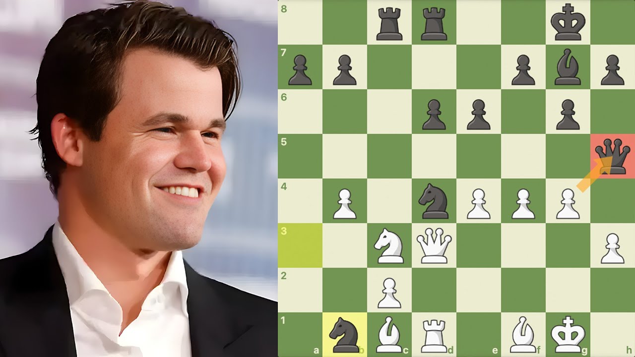 Magnus Carlsen ACABOU DE SACRIFICAR A DAMA!