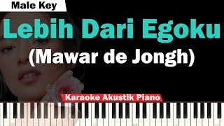 Mawar de Jongh Lebih Dari Egoku Karaoke Piano Male Key   Bass