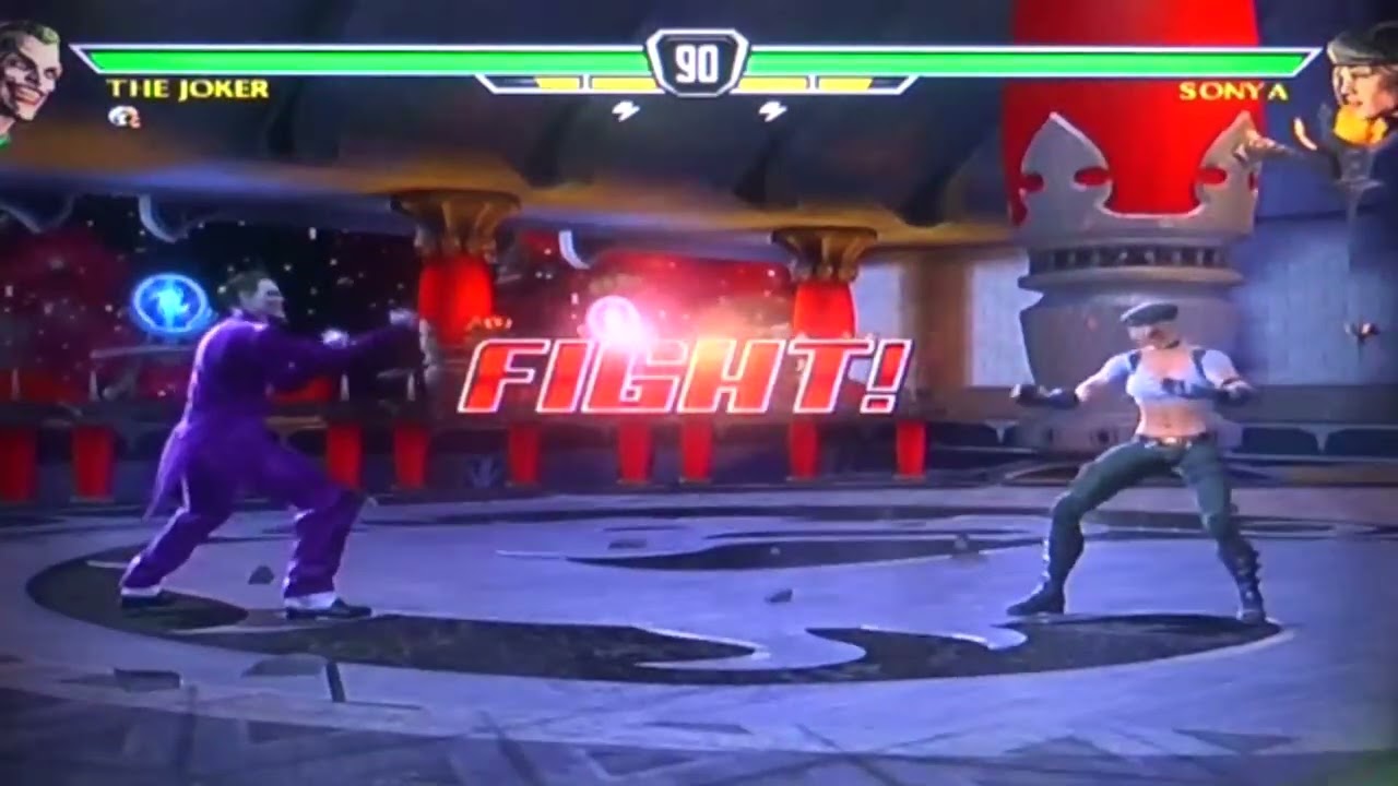Mortal Kombat vs DC Universe, Joker vs Sonya, gameplay