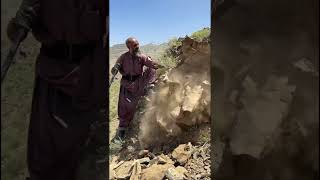 Extreme Mountain Stone Mining ⛰️ | Real Quarry Process & Hard Working Miners