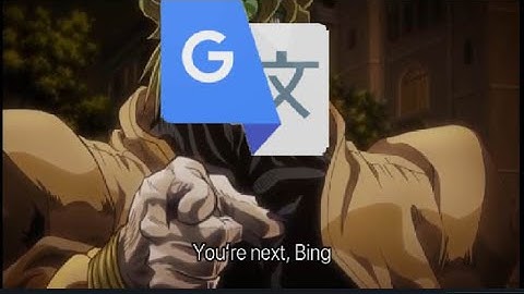 Jotaro vs dio but translated by google