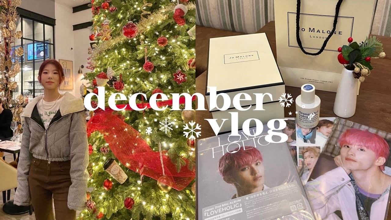 ENG) 12월 밴쿠버 일상 브이로그 • 빨머 염색, 생일 선물, 다운타운🎄
