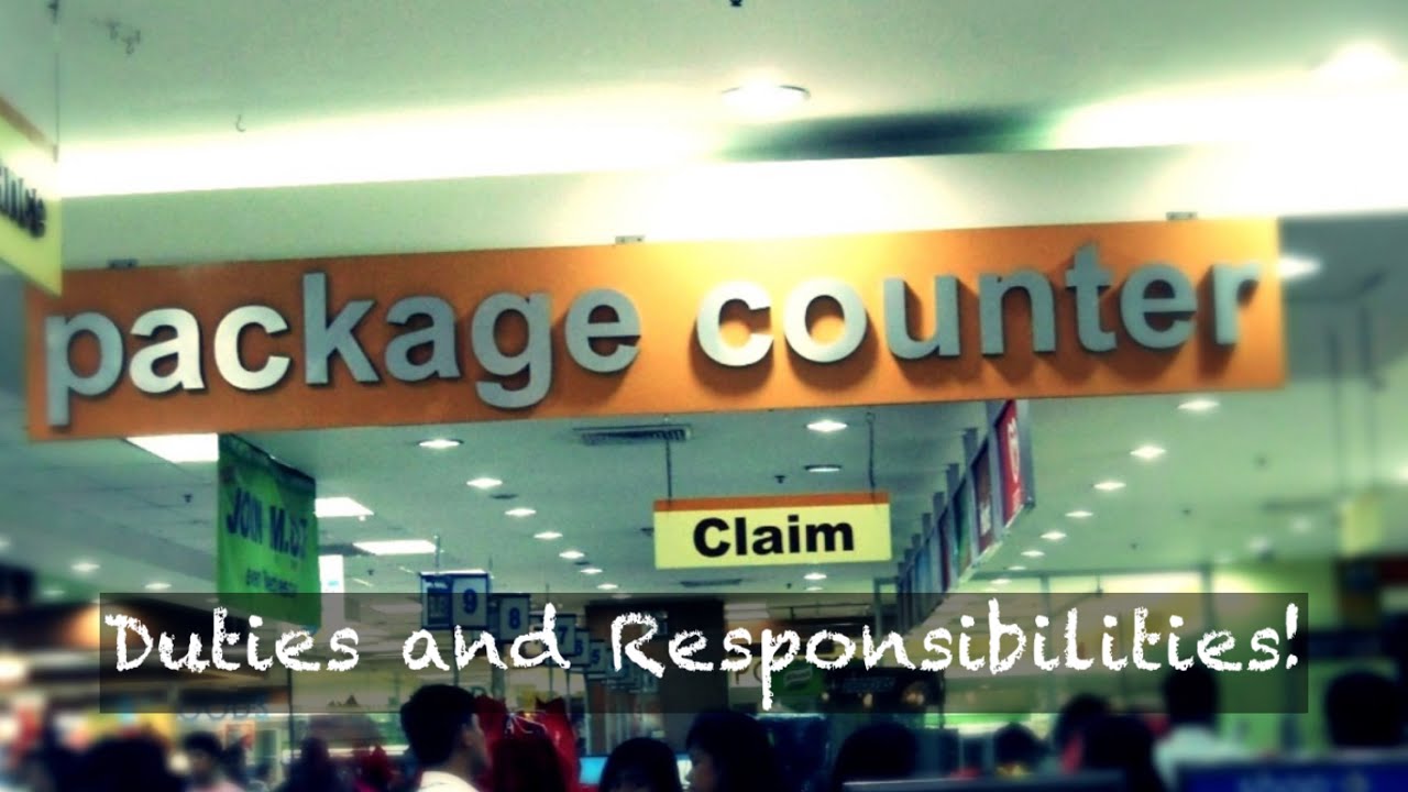 Ano nga ba ang trabaho ng isang nasa Package Counter sa Malls? Sa malls