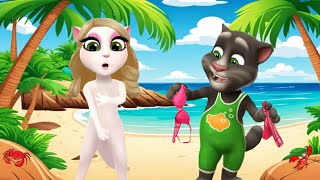 My Talking Angela 2 And My Talking Tom 2 On The Beach New Update Cosplay