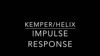 Kemper/Helix: Creating an IR using Impulse Response Utility