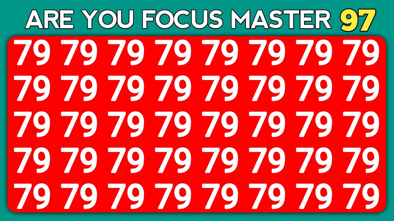 TEST YOUR OBSERVATION SKILLS | NUMBER AND LETTER EDITION | ODDITY SPOTTING.