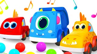 Mocas Little Monster Cars Cartoons Full Episodes. Cars Songs For Kids & Kids' Rhymes For Toddlers.