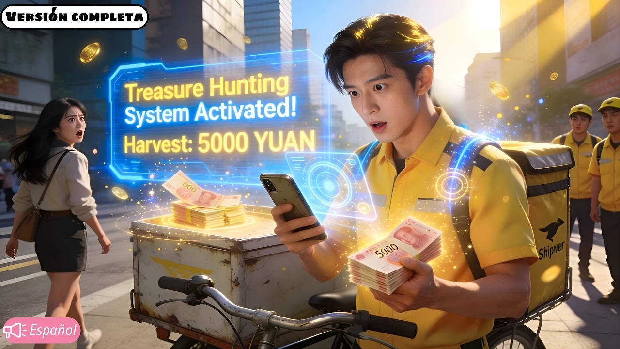 Dejado por su novia por repartir en bici, activa el Sistema Caza Tesoros y gana 5 000 yuanes