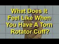 What Does It Feel Like When You Have A Torn Rotator Cuff?