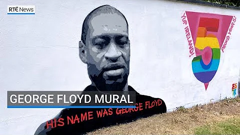 George Floyd mural in Dublin