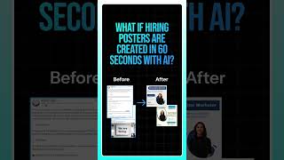 Design recruitment posters in 60 seconds. (template free)