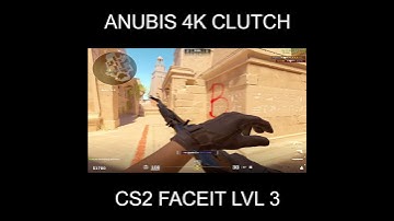 CS2 ANUBIS 4K CLUTCH #cs2 #csgo