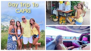 DAY TRIP TO CAPRI , ITALY   | VLOG#1632