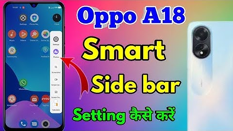 oppo a18 smart sidebar settings, oppo a18 sidebar settings