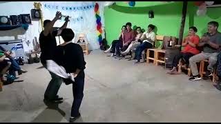 cueca.vamos que se acaba el baile, Navidad en Invernada Vieja. bailando yo y mi hermana Pety,