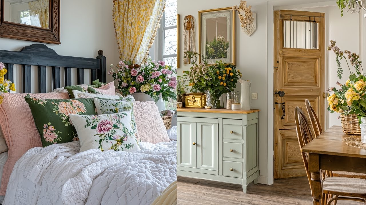 Small Space, Charming Style | Beautiful Farmhouse Decor with Pastel Touches