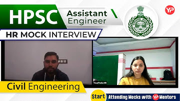 HR Mock Interview For HPSC(AE) | Civil Engineering | Start Interview Preparation