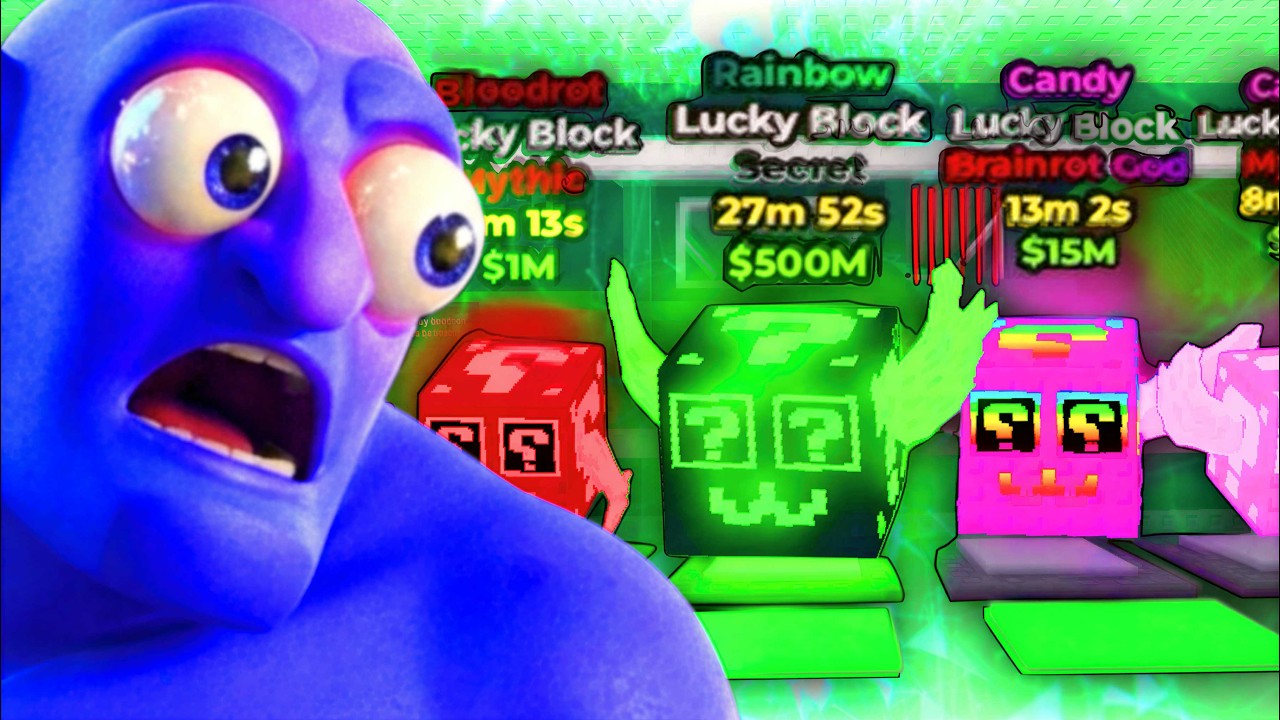 Brutális Lucky Block Nyitás a Steal a Brainrotban!