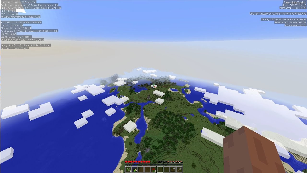 Minecraft Gtx980 Core I7 4770k Test 60fps 1080p Youtube