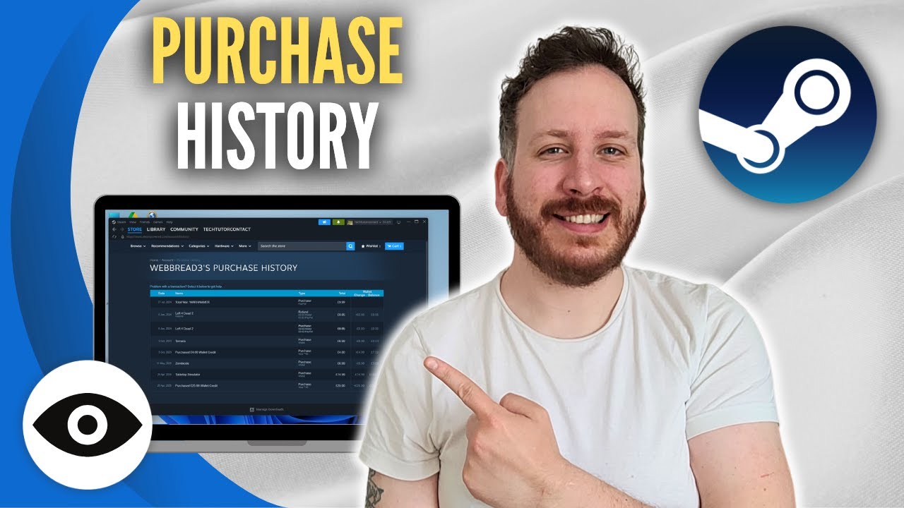 How To See Your Purchase History On Steam - YouTube