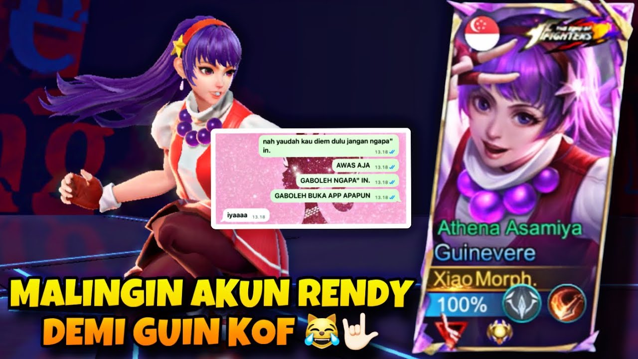 PRANK RENDY !! GUA LOGIN DIEM" AKUNNYA DEMI MAIN GUIN KOF 🤣