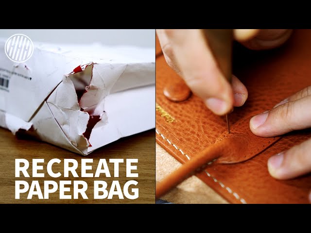 126◆HERZ LEATHER PAPER BAG CUSTOM MADE 126◇HERZ LEATHER PAPER BAG CUSTOM MADE 126◇HERZ LEATHER PAPER