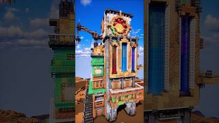 Minecraft: Cyberpunk Tower Build Timelapse #shorts