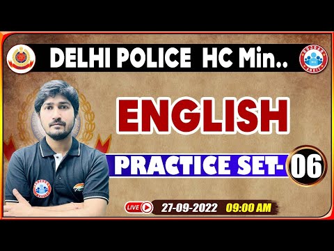 DP HCM English | English For DP HCM | Delhi Police English Practice Set #6 | Delhi Police Exam 2022