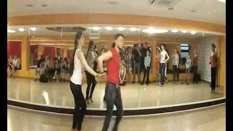 Денис и Лиля Продановы /  в гостях у LATIN MOTION / Kharkov / salsa tricks