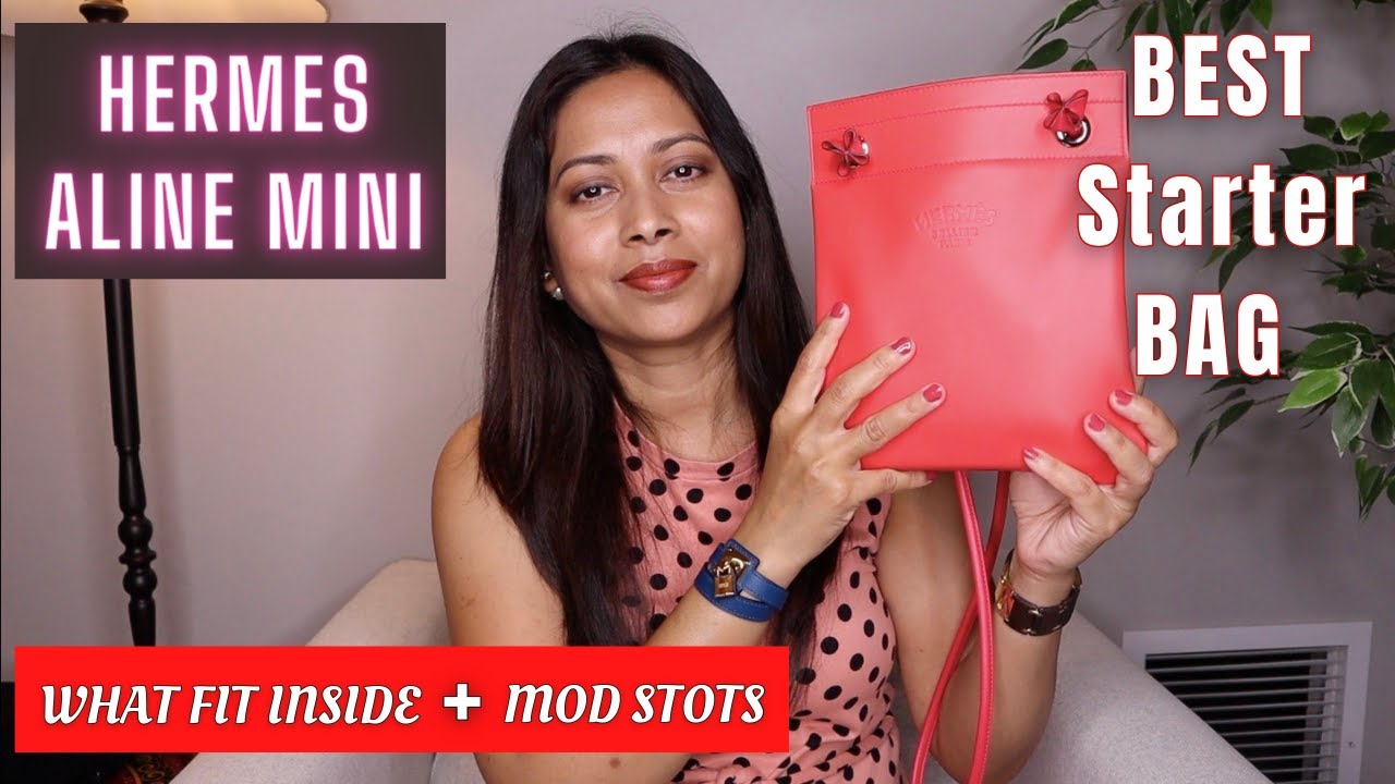 HERMES ALINE MINI BAG, WHAT FIT INSIDE WITH MOD SHOT, WHAT'S IN MY BAG