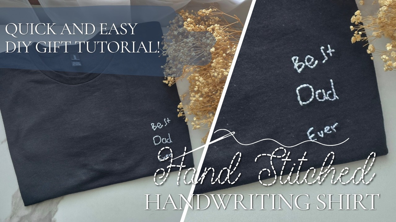 トップス g'morning Handwritten stitch Tee Hand Stitched Handwriting Shirt: Simple and Affordable Gift - YouTube