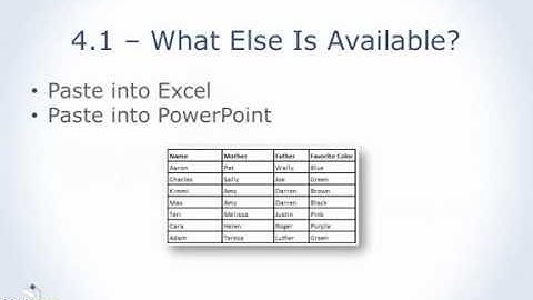 Creating Tables In Word - Part 3