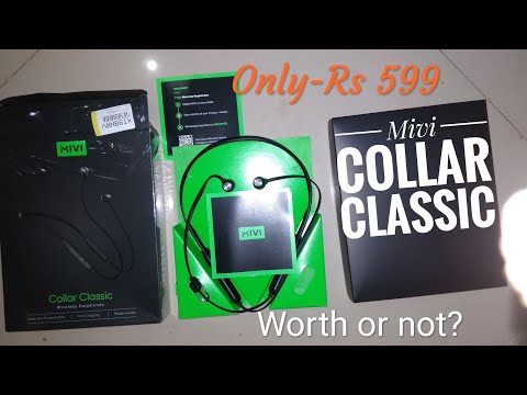 Mivi Collar Classic Neckband ||Unboxing+ Review|| Neck band under Rs.1000 || 24 Hrs. Battery back up