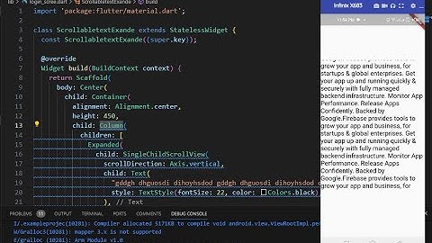 Scrollable Text | Flutter | Dart
