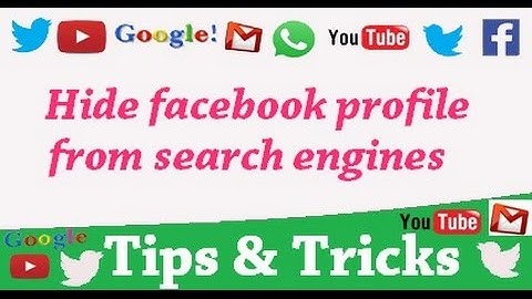 how to hide your facebook profile or account from search engines