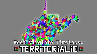 511 COUNTIES SURVIVE WEST VIRGINIA BREAKUP! - Territorial.io Timelapse