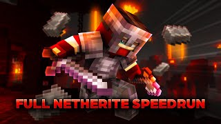 Speedrunning FULL NETHERITE Armor in 40 Minutes (RSG)