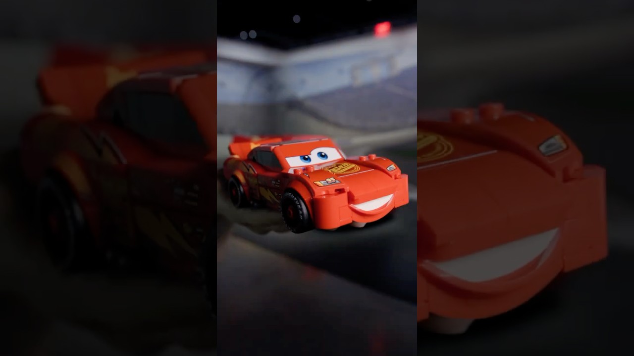 Rev your engines! 🏁 LEGO® Lightning McQueen vs life-sized model comparison. Ka-chow!⚡