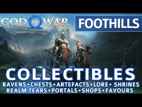 God of War - Foothills All Collectible Locations (Ravens, Chests, Artefacts, Shrines) - 100%