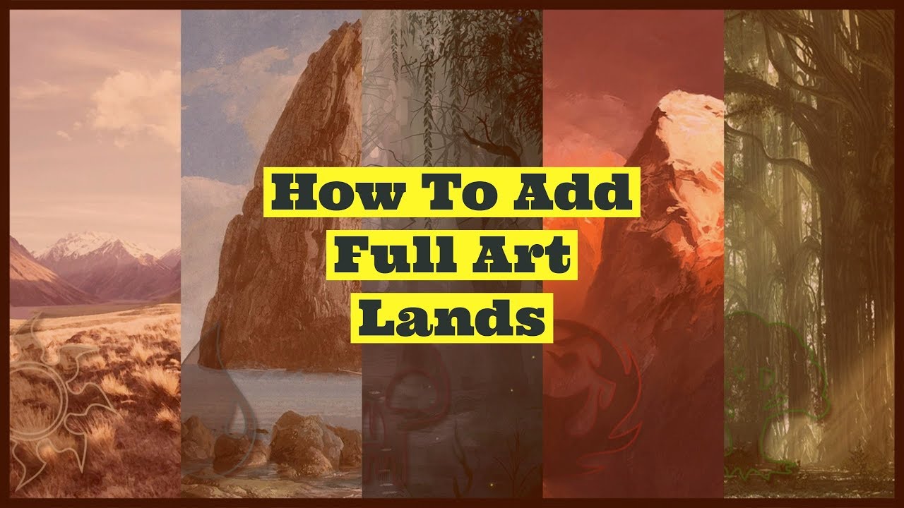 How To Equip Full Art Lands Mtg Arena