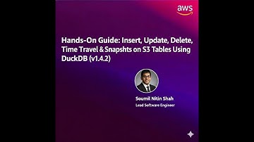 Hands-On Guide: Insert, Update, Delete, Time Travel & Snapshots on S3 Tables Using DuckDB (v1.4.2)