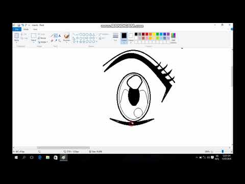 Video Cách vẽ mắt anime đơn giản trên paint - youtube